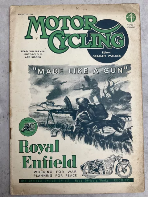 Motorcycling Magazine - 10 August 1944 - Pillion Trial, Lakeland, Silver Star