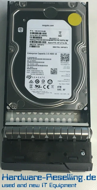 Disque Dur NetApp 4TB SAS 3.5" - Modèle HUS726040AL5214 Avec Caddy - Occasion Fonctionnel