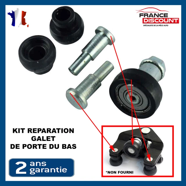Galet Inférieur De Guidage Pour Porte Coulissante Latérale De Fourgon - Réf. OE 9033.J9 - Compatible Citroën Jumper, Peugeot Boxer, Fiat Ducato