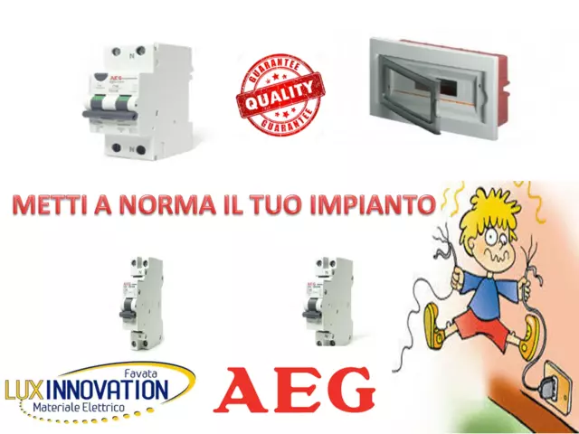 Kit Quadro Elettrico Con Salvavita Differenziale E Interruttori Magnetotermici