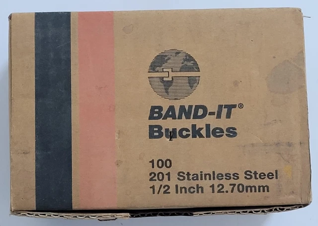 BAND-IT Buckles C254 1/2 Inch 12.70mm 201 Stainless Steel - NEW - SINGAPORE