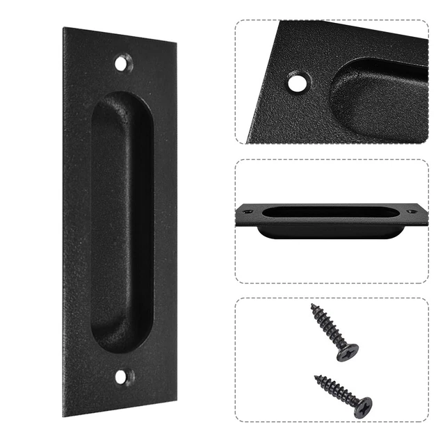 Rustproof Finger Flush Pull Embedded Door Handle Sliding Barn Hardware