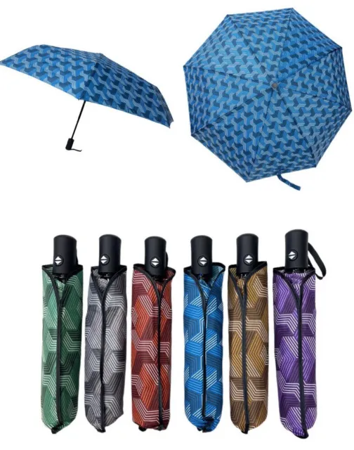 Umbrella Automatic Open Umbrella Close Travel Windproof Strong Compact Folding