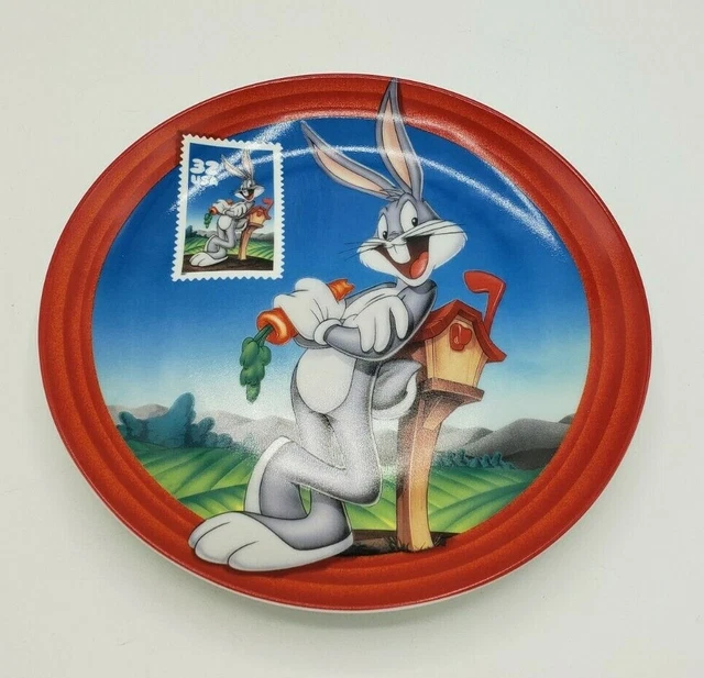 BUGS BUNNY WARNER Bros First Class Wabbit Collector Plate 1997 Bradford