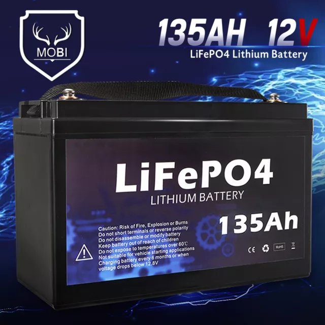 MOBI 135ah Lifepo4 Lithium Iron Phosphate 12v Deep Cycle