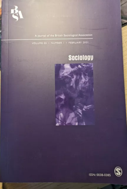 Sociology: A journal of the British Sociological Association Vol 55/1 Feb 2021