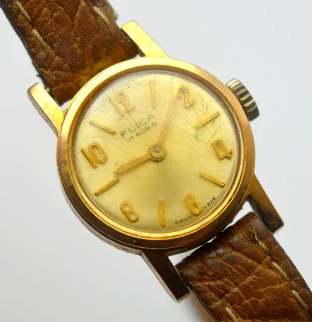 Vintage Flica 17 Jewels Swiss Made Ladies Mechanical Watch