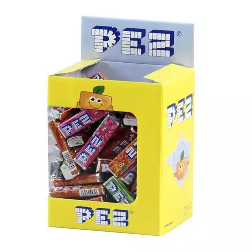 PEZ ORIGINAL Fruit Flavored Retro Candy Candies Refill 4 Sticks
