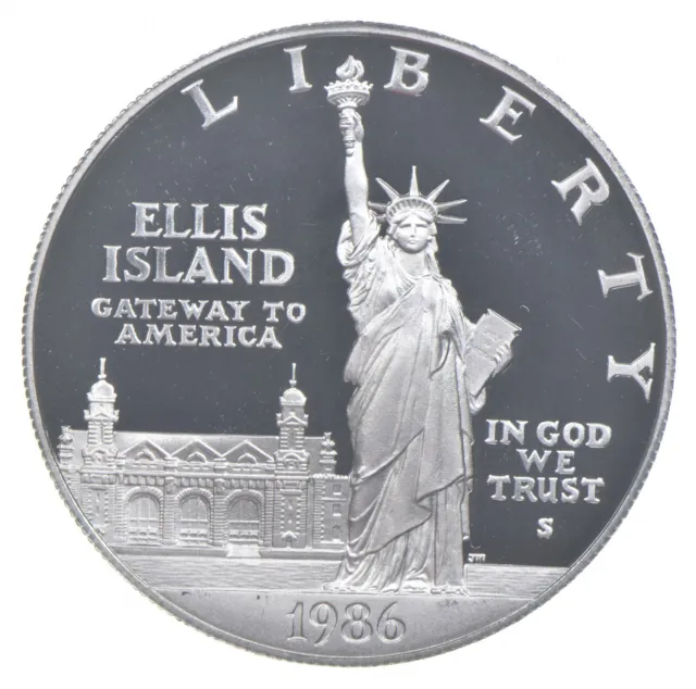 1986-S Proof Statue of Liberty Commemorative Silver Dollar $1 *0082