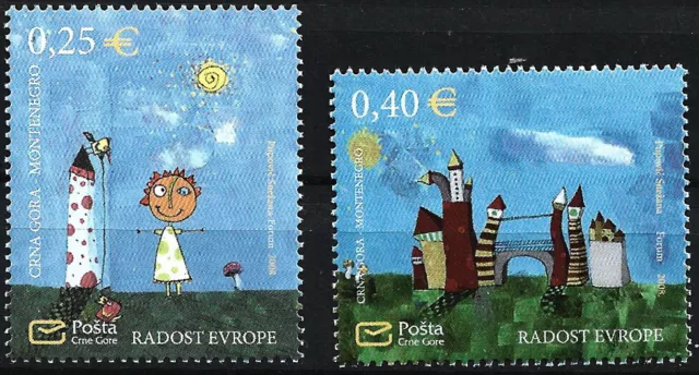 Montenegro - Europäisches Kindertreffen Satz postfrisch 2008 Mi. 192-193