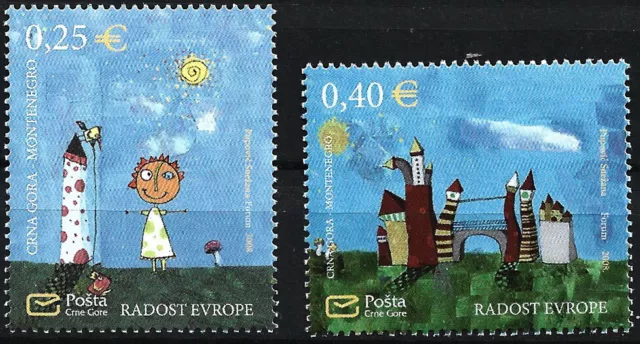 Montenegro - set incontro europeo bambini nuovo di zecca 2008 Michel 192-193