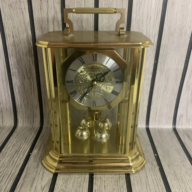 VINTAGE LORICRON QUARTZ Clock Anniversary German Antique Rare