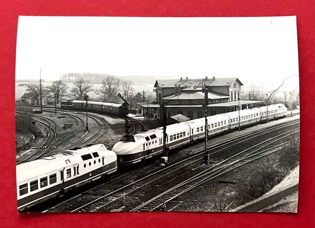 DDR Eisenbahn Foto 1981 KARLEX am Bahnhof Herlasgrün    ( 129833