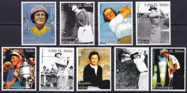 Somalia toller Satz postfrisch, Berühmte Golfspielerinnen ( Nr. 1125 )