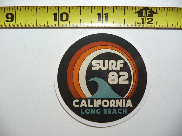California Long Beach Surf Decal Sticker Pride State