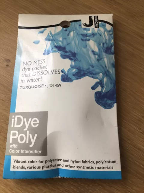 Fabric Dye Polyester & Nylon Fabrics by Jacquard iDye - Turquoise JID 1459 NEW