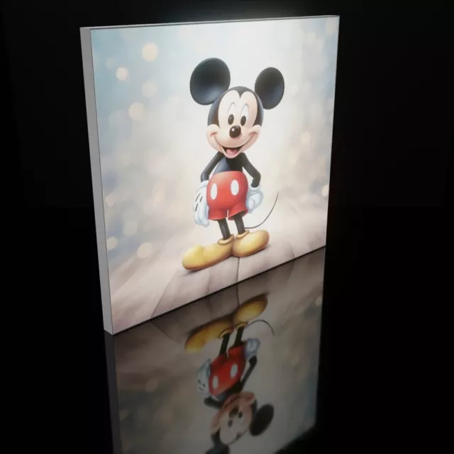 Kinderzimmer, Deckenlampe, LED, Leuchtbild,Micky Maus, Dimmbar, 65x65, Aluminium 2