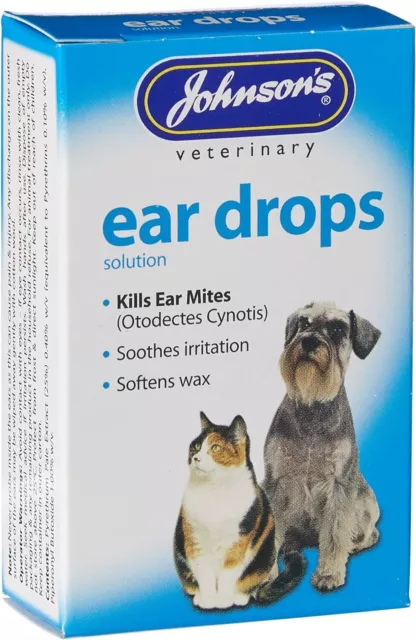 Johnsons Veterinary Products Ear Drops, clear,15 ml (Pack 15 of 1)