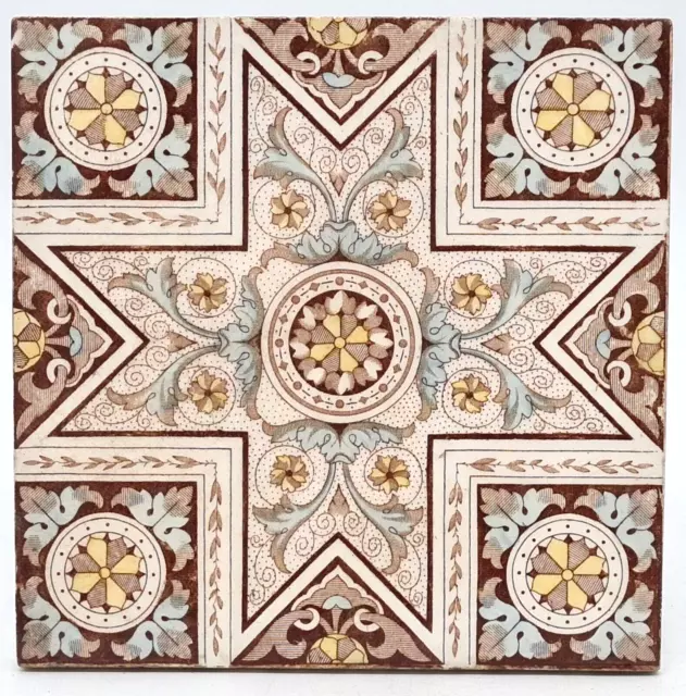 Antique Fireplace Tile by The Decorative Art Tile Co C1888