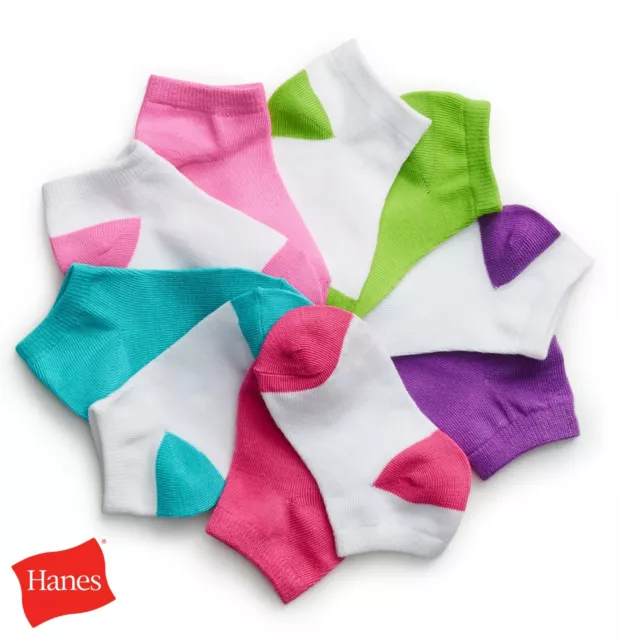 12 paires de chaussettes coupe basse Hanes garçons filles enfants enfants invisible assortiment