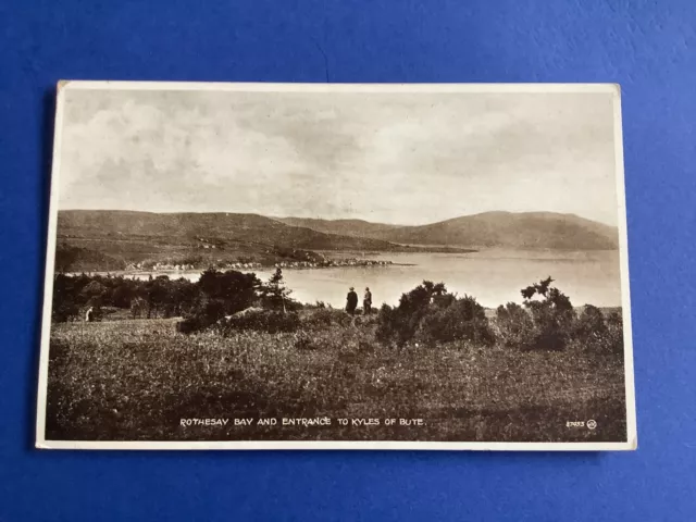 U.K. Rothesay Bay and Entrance to Kyles of Bute  Vintage Postcard R46911