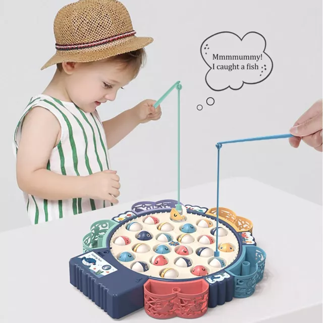 MAGNETIC FISHING GAME 15 pcs Magnetic Fishing Toy Set for Kids Thicken Fish  Toys $14.72 - PicClick AU