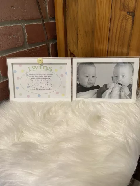 The Grandparent Gift Co Picture Frame For Twins