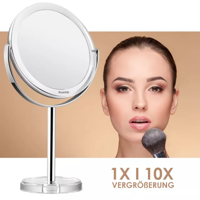 Kosmetikspiegel Tischspiegel 1X / 10X Vergrößerung Makeup Schminkspiegel