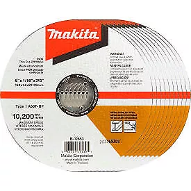 Makita INOX Thin Cut-Off Wheel, 60 Grit, Type 1, 6" Dia x 1/16"T x 7/8" Cntr