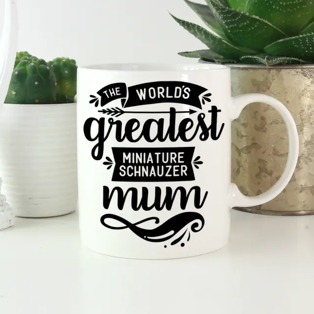 Miniature Schnauzer Mum Mug: Cute, funny gifts for schnauzer owners & lovers!