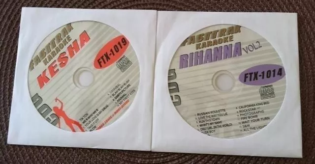 5 KARAOKE CDG Discs Female Latin/Teen Pop Stars Hits Music Lot Cd