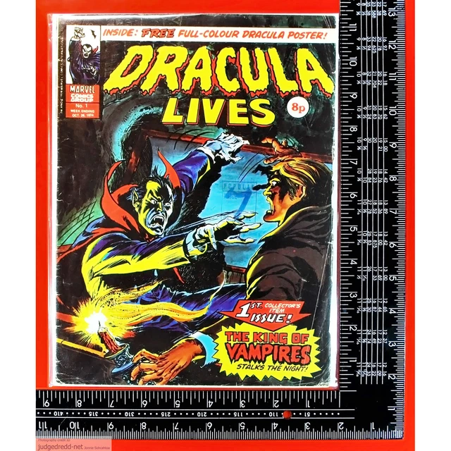 COMIC BAGS AND Boards for Marvel UK Dracula Lives Issues Size0 for 1