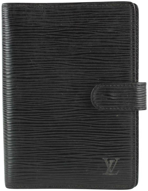 Louis Vuitton Nero Epi IN Pelle Piccolo Anello Agenda Pm Diario Cover 17LVS1210