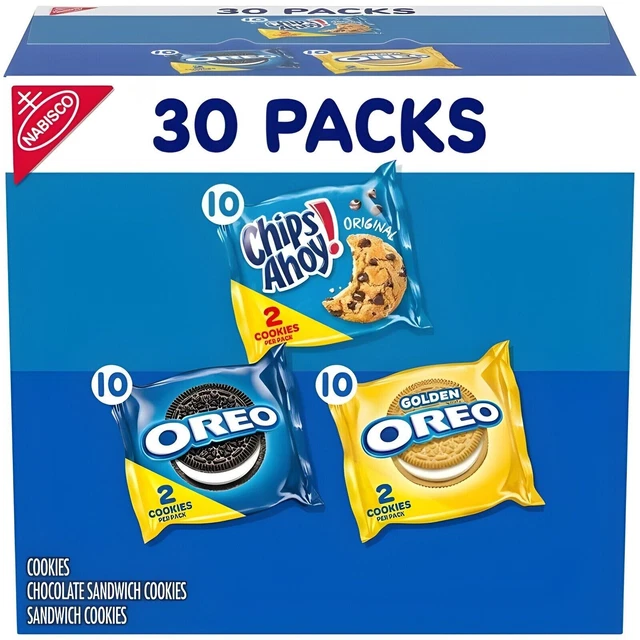 NABISCO SWEET TREATS Cookie Variety Pack Oreo, Oreo Golden & Chips Ahoy