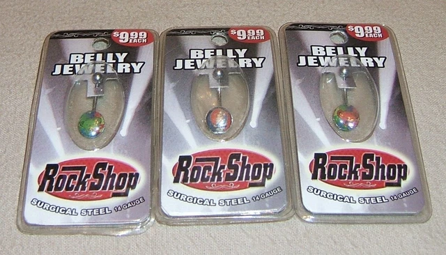 Grateful Dead Company Belly Bar Navel Ring Jewelry*Rock Shop*Green Dancing Bear