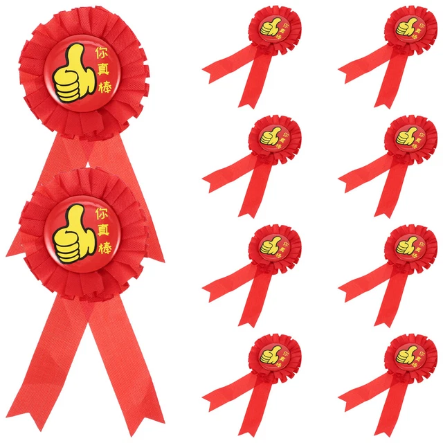 10 piezas broches de metal insignia estudiante medallas recompensa juguete