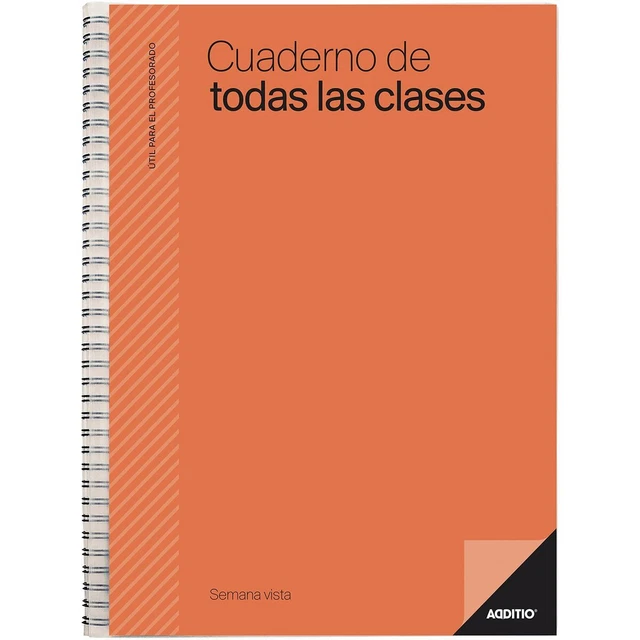 Agenda Additio Insegnante Quaderno Multicolore A4 22,5 x 31 cm
