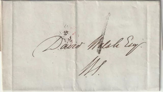 1828 prestamp wrapper sent to David Welch Esq