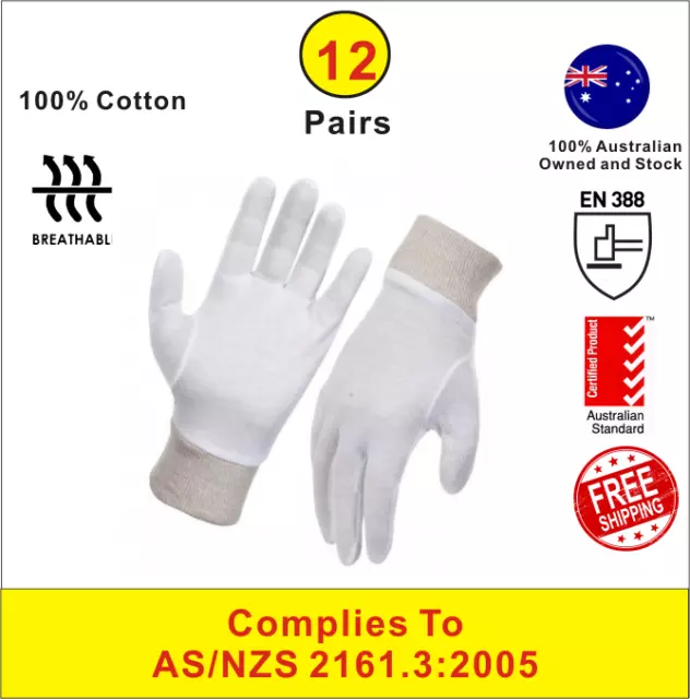 Cotton Glove Work Glove Wrist Quality Inspection Maintenance Packaging Assembly