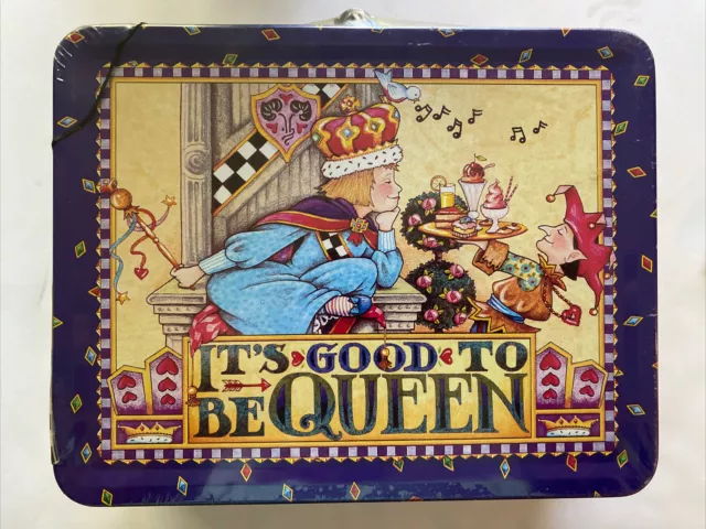 Mary Engelbreit Tin Lunch Box It’s Good To Be Queen NWT