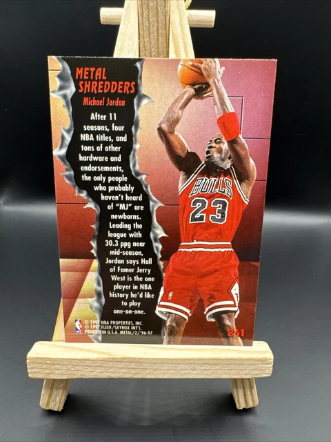 MICHAEL JORDAN 1996 1997 Fleer Metal 🔥 🔥 Metal Shredders Basketball