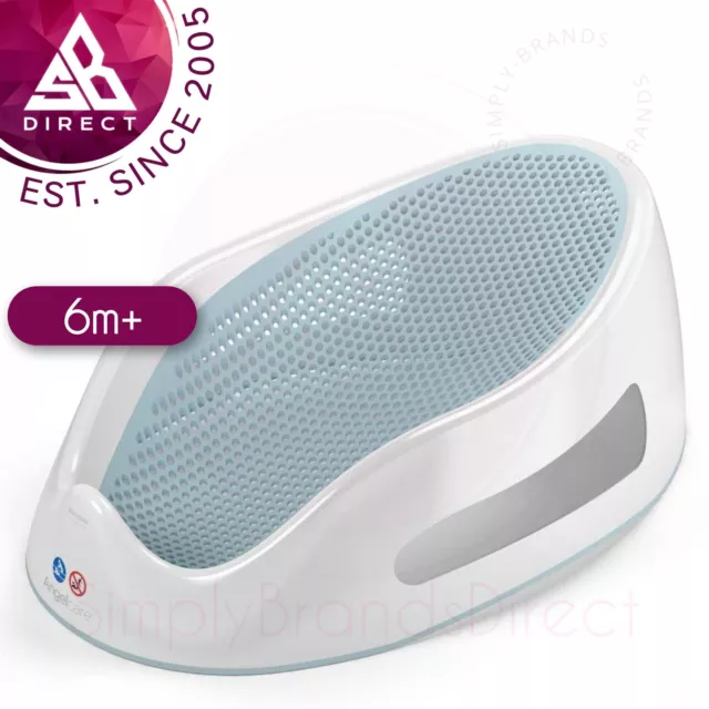 Angelcare Soft-Touch Baby Bath Support Aqua│Anti Slip│Mould Resistant│14kg Cap