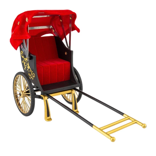 Rikscha Modell Legierung - 3-Rad Miniatur Deko Für Vitrine & Wohnzimmer