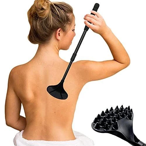 EASACE Back Scratcher for Women Men Extendable 1 Count (Pack of 1), Black