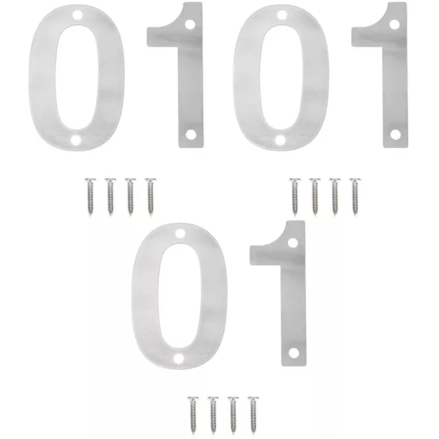 3 set numero cassetta delle lettere in acciaio inox porta inossidabile targa