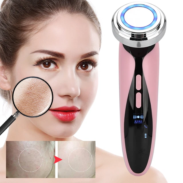Macchina per la cura del viso terapia della luce blu ringiovanimento della pelle EMS rosso
