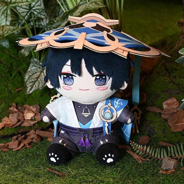 genshin impact Scaramouche Anime Pillow Sitting Posture Plush Doll Toys 30cm