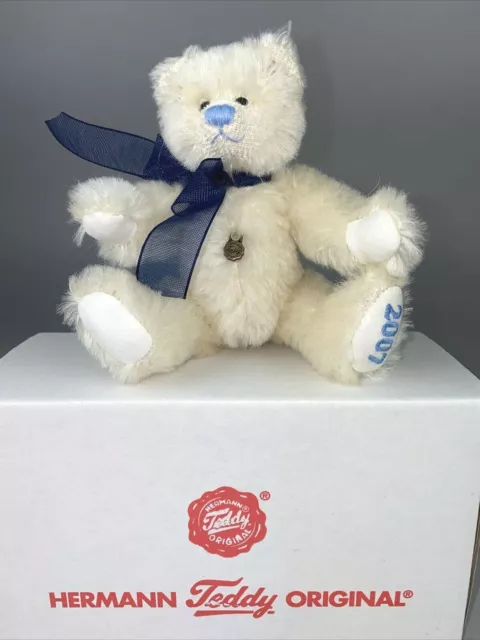 Hermann Teddy Original 2007 Club jährlicher Miniaturbär - verpackt - Made in Germany