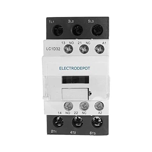 30A Contactor 3 Pole, 110/120V Coil, Motor Load 32A, Lighting 40A, 50A, 600V IEC