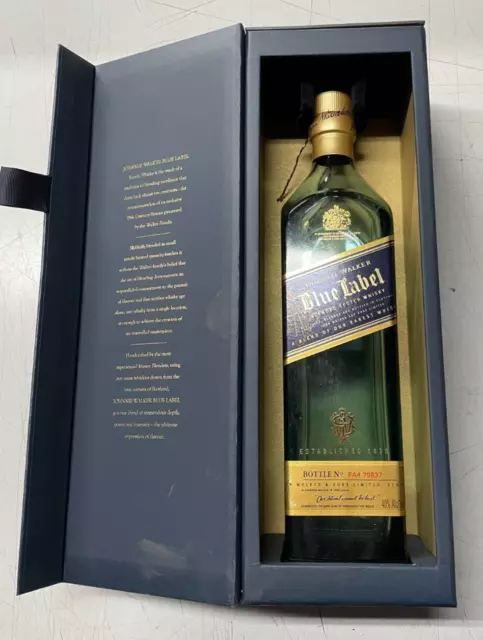 Johnny Walker Blue Label / EMPTY 750ML BOTTLE & BOX